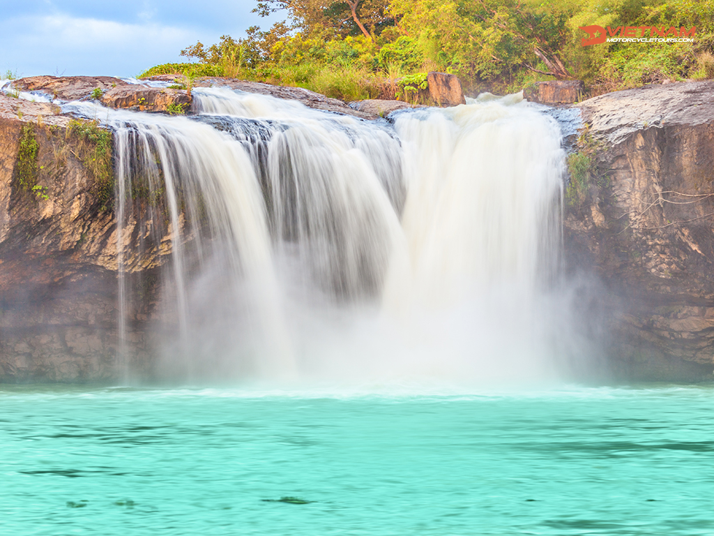 Beautiful Dray Sap waterfall in Vietnam