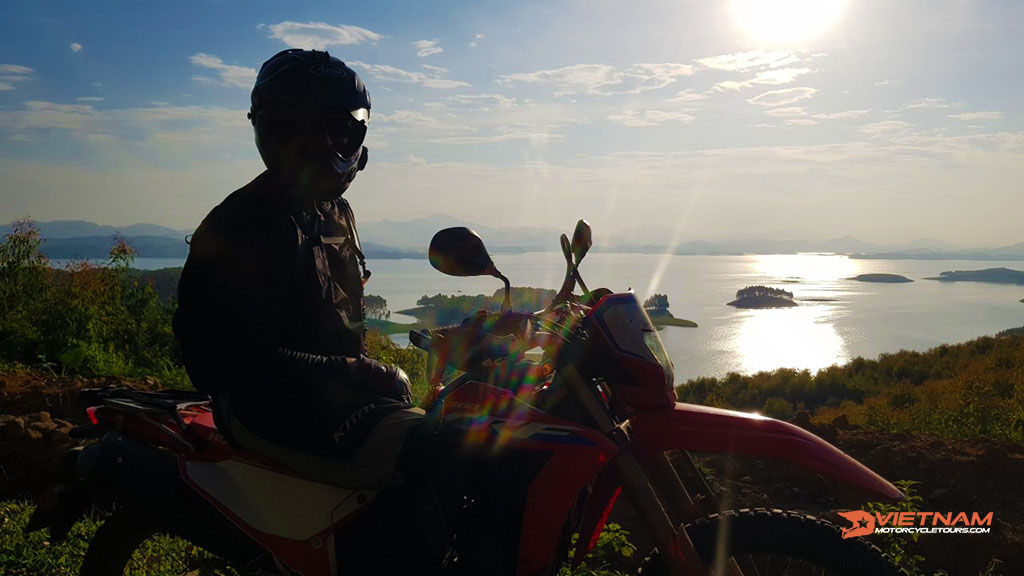 experience thac ba lake by motorbike a
