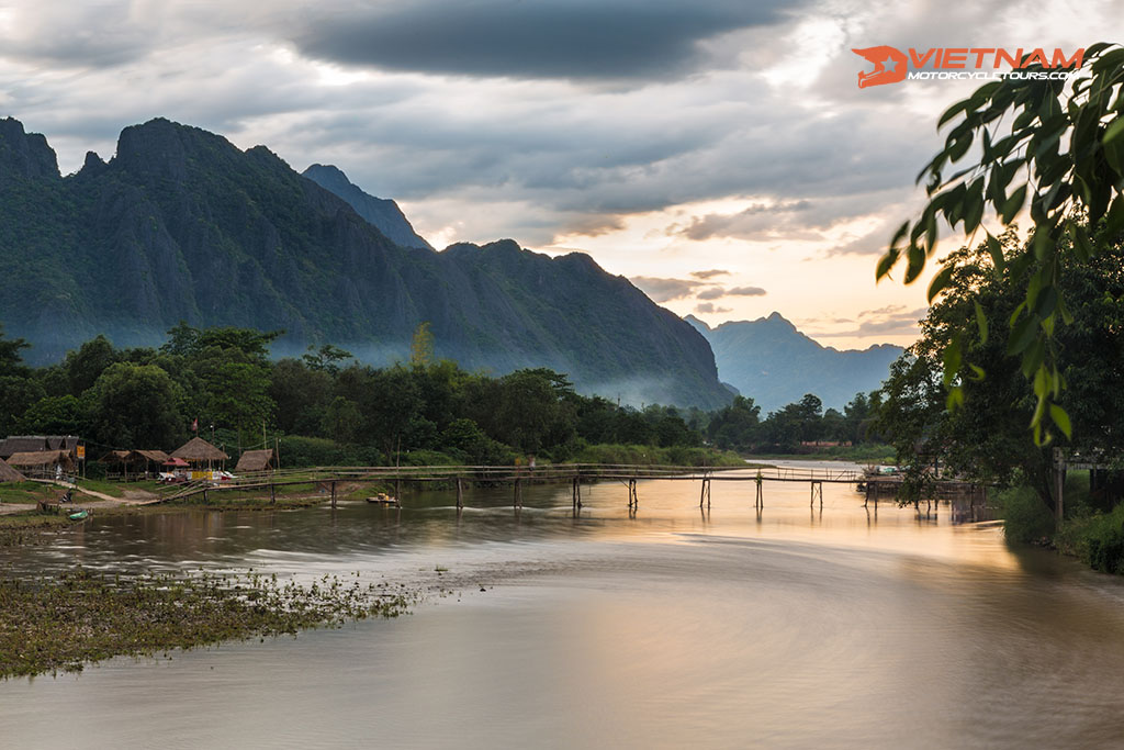 Vang Vieng river in Laos