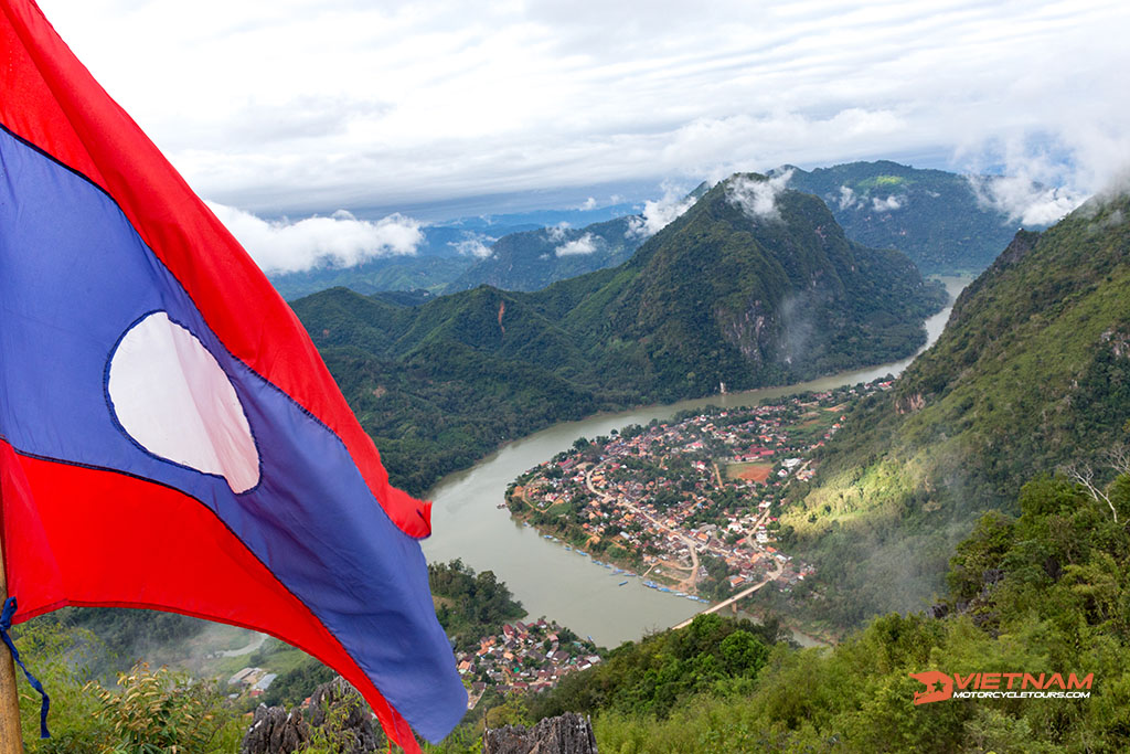 Viewpoint of Nong Khiaw - a secret village in Laos