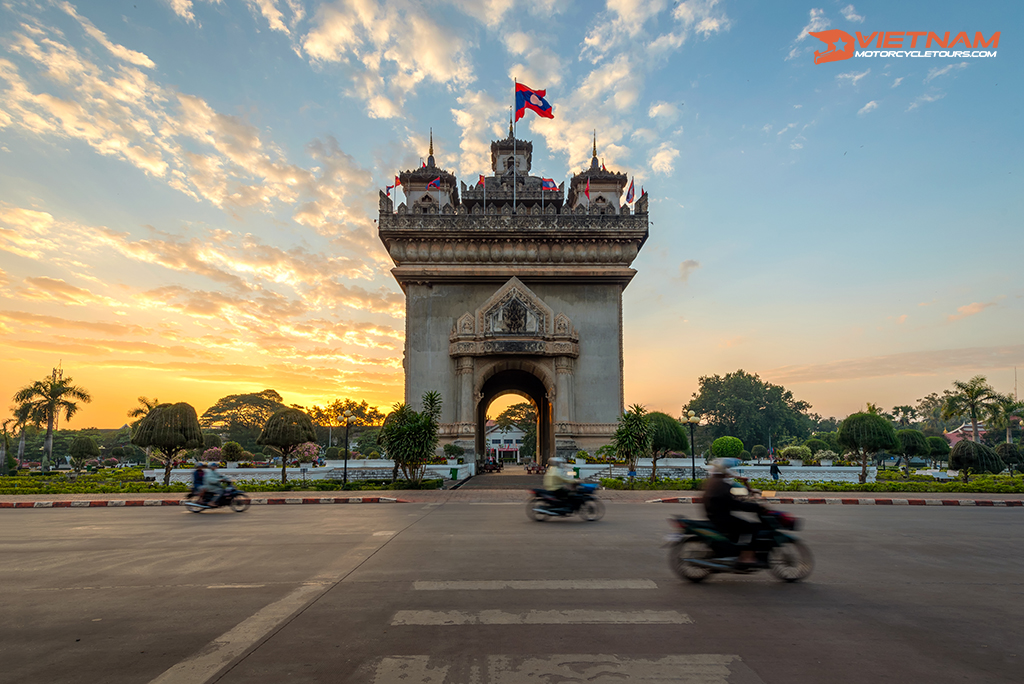 Vientiane by motorbike